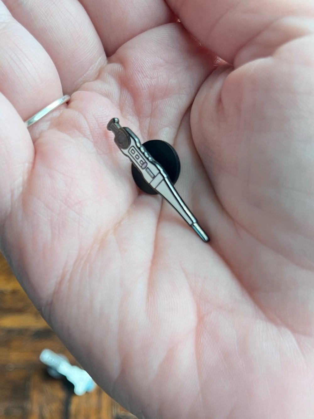 Enamel Pin - NWOT Pipette (Black & White) - Picture 3 of 3